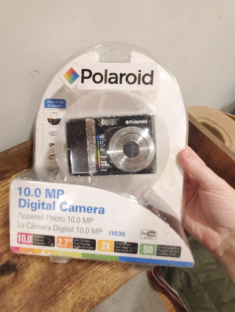 Polaroid - 10.0-Megapixel Digital Camera - Black/Silver
